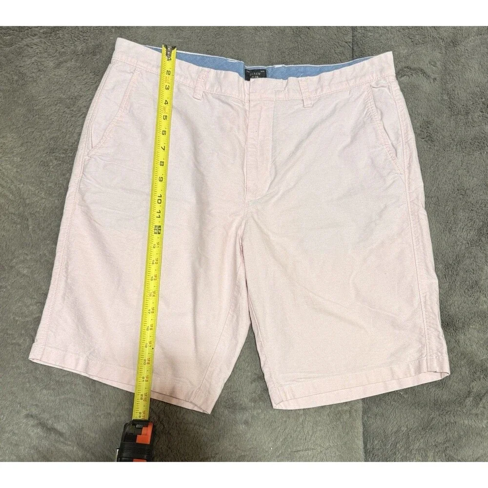 J.Crew Chino Shorts Mens 36 Pink Classic Fit Cotton EUC Summer